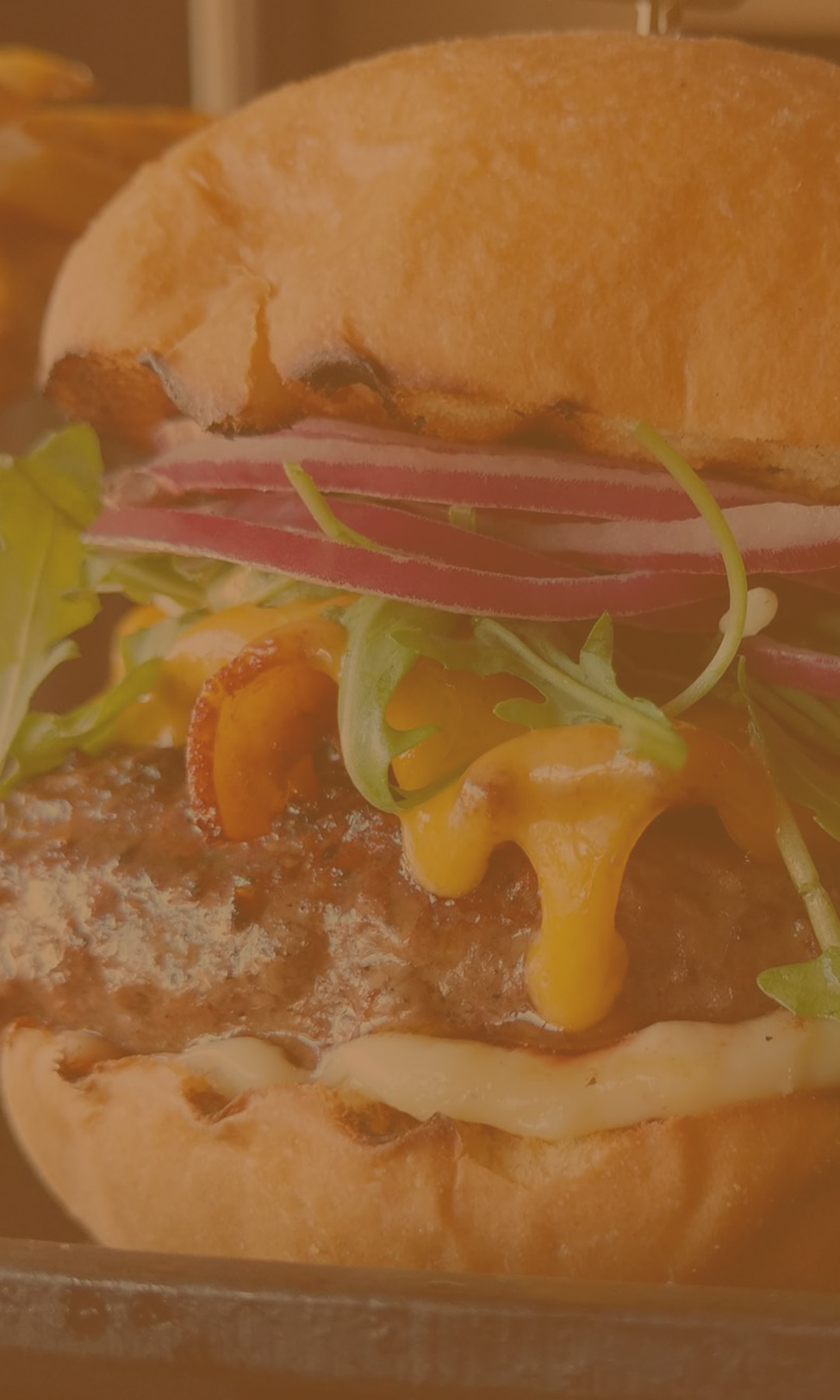 Bacon burger background